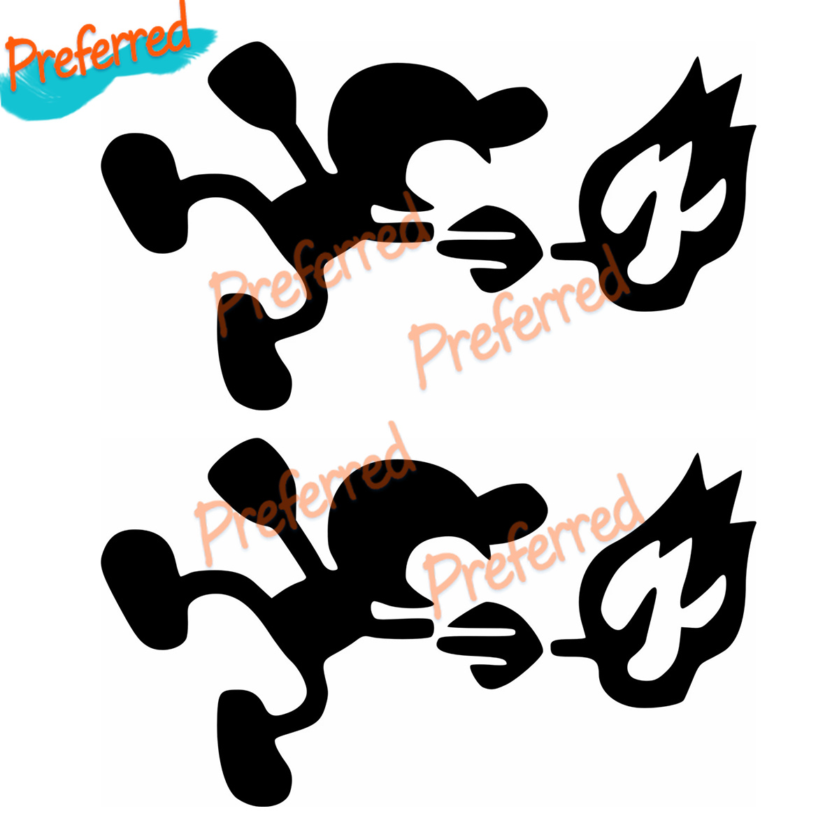 Arcade X - 2 X STIKER PEGATINA Mr. GAME