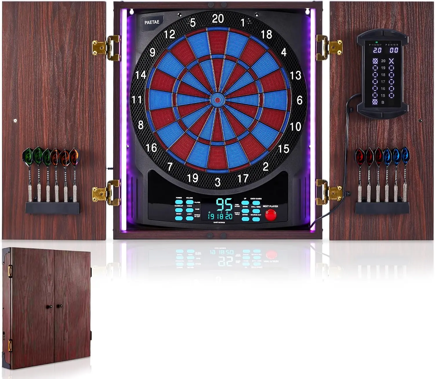 Electronic Dartboard Cabinet - Kabinet Papan Dart Elektronik dengan Papan