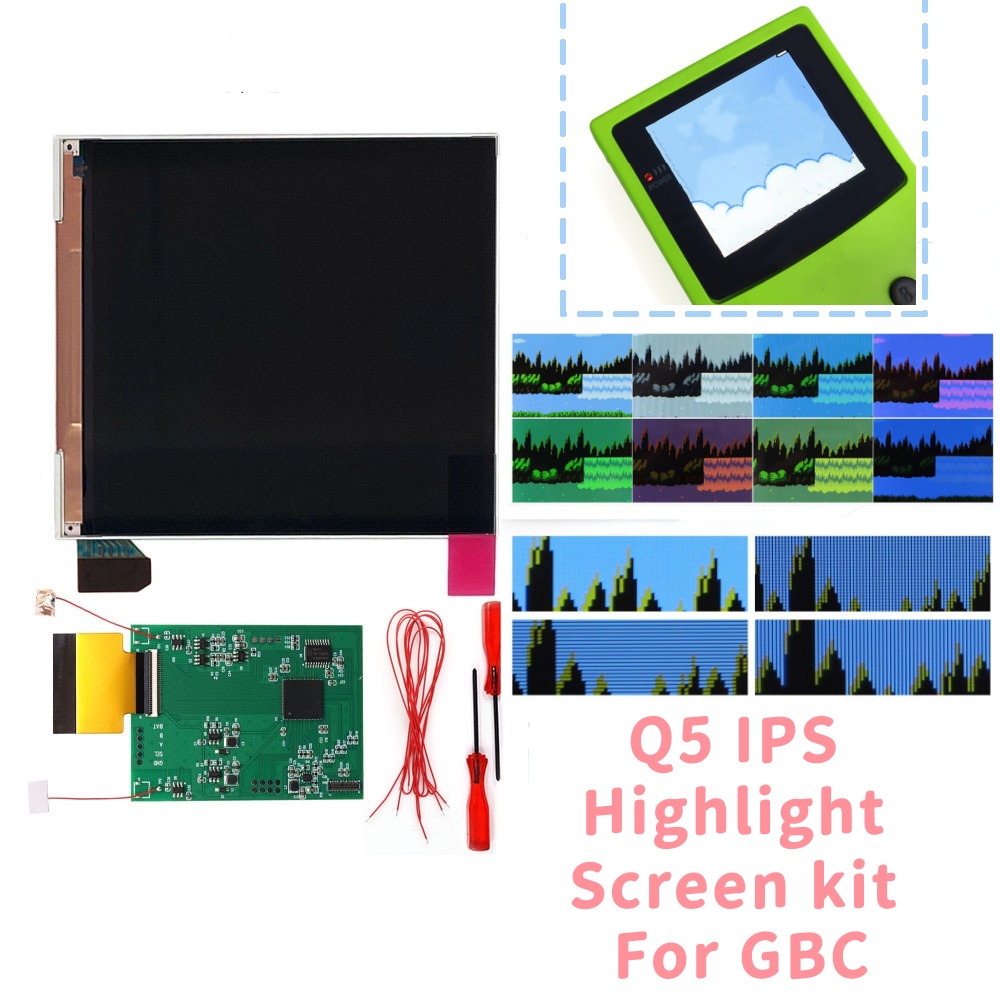 Lcd Screen Arcade - HISPEEDIDO Untuk GBC 3.1' Q5 Layar