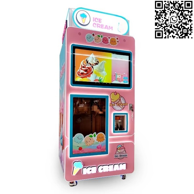 Vending Machine Qr Code - Mesin Penjual Es Krim Otomatis Layanan