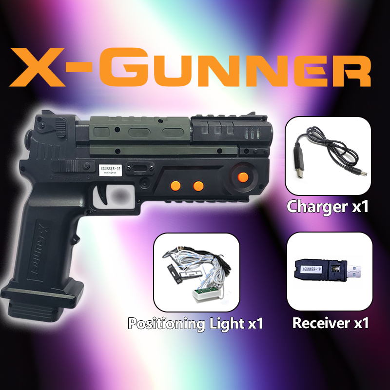 Gun Shooting Arcade - X-GUNNER Wireless Light Gun untuk PC
