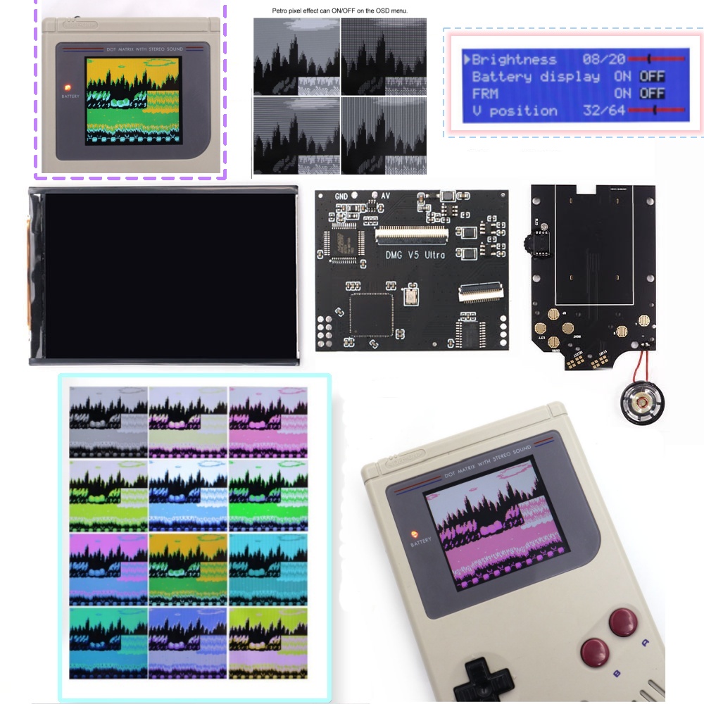 Lcd Screen Arcade - 36 Mode Pengubah Warna Layar RIPS
