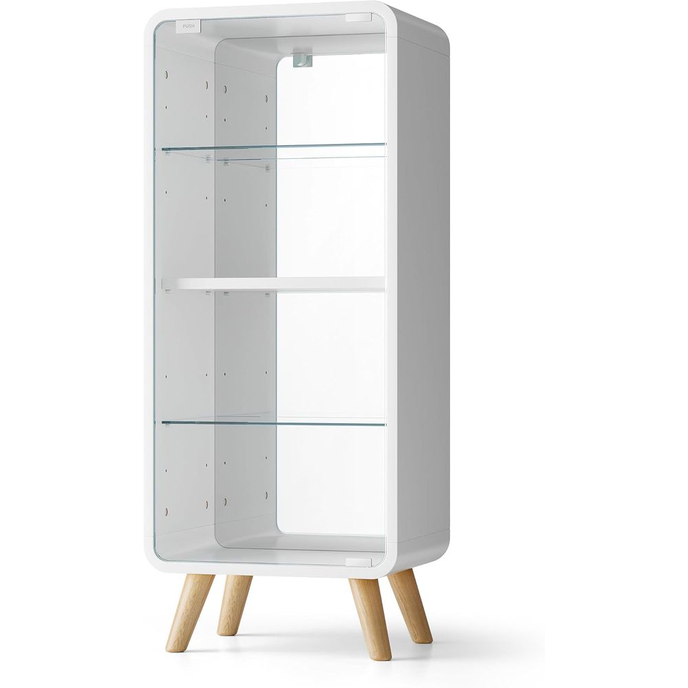 Glass Cabinet Display - Lemari Pajangan Kaca 4 Tingkat yang
