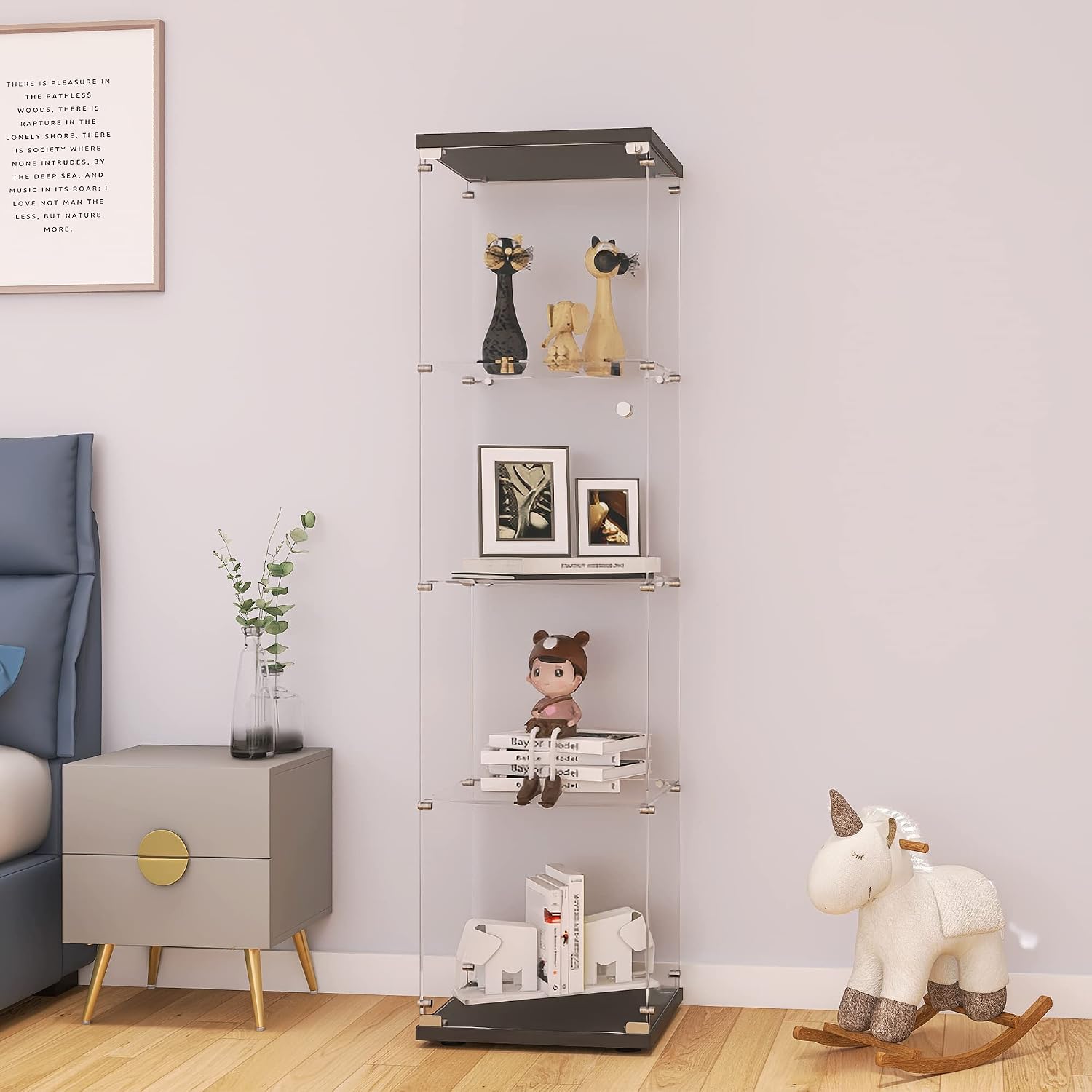 Glass Cabinet Display - Lemari Pajangan Kaca dengan Kunci 4