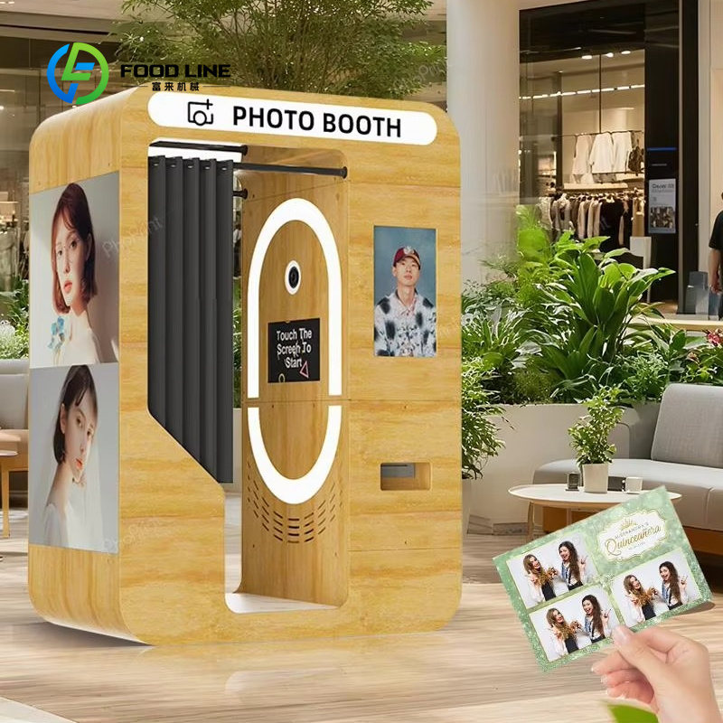 Photo Booth Machine - Mesin Foto Booth Portabel Kayu Kustom,
