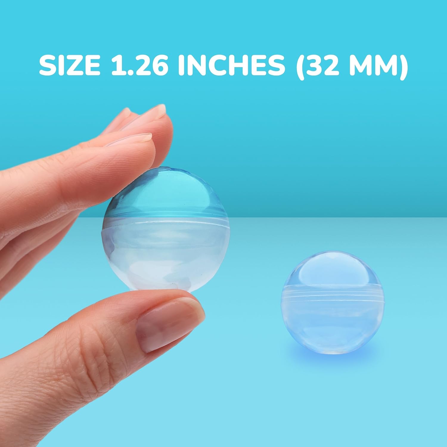 100 buah plastik bening kapsul - Prize Capsule Toy Machine ulasan dan harga
