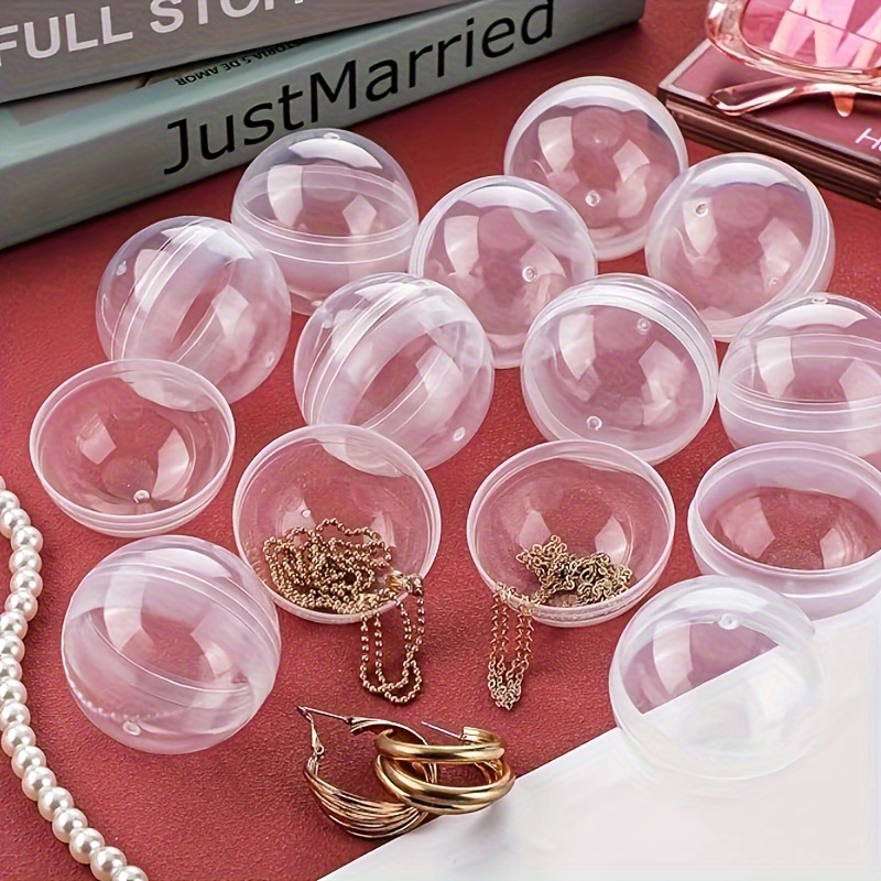 100 buah plastik bening kapsul - Prize Capsule Toy Machine ulasan dan harga