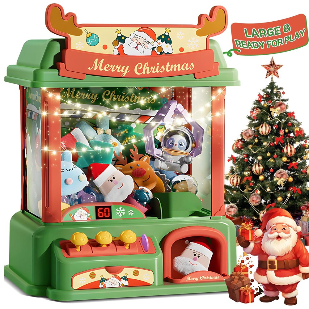 Mesin cakar Natal untuk anak-a - Arcade Vending Machine ulasan dan harga