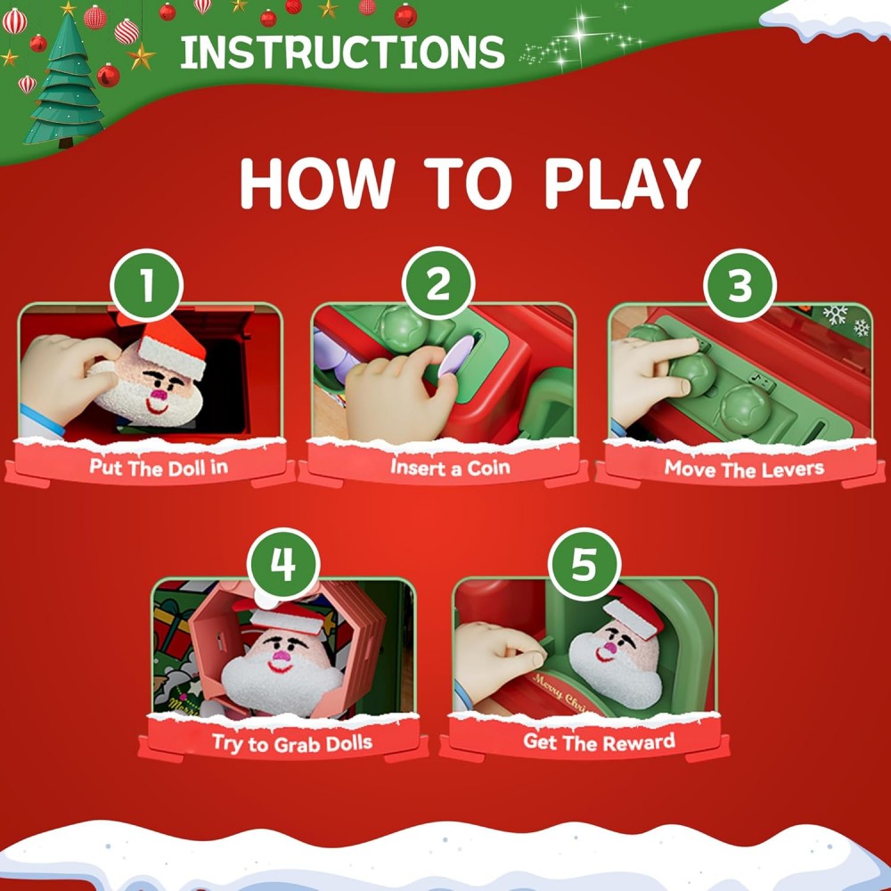 Mesin cakar Natal untuk anak-a - Arcade Vending Machine ulasan dan harga