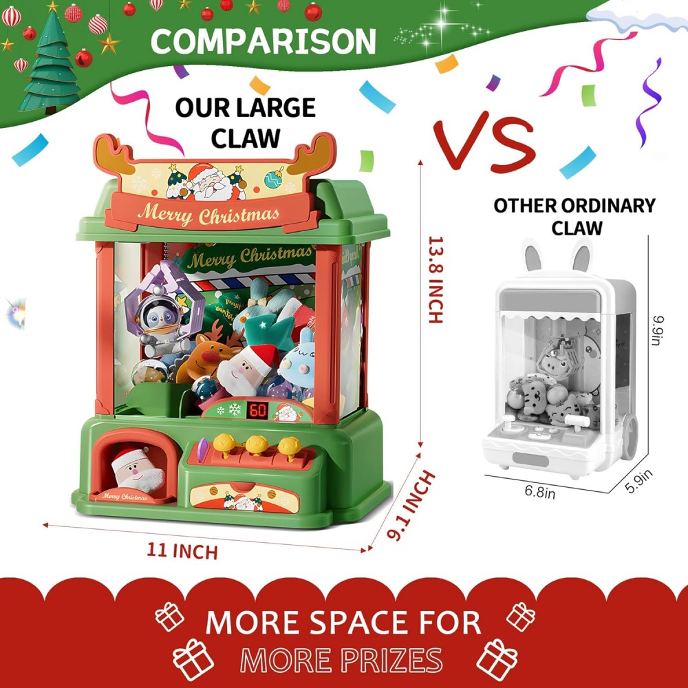 Mesin cakar Natal untuk anak-a - Arcade Vending Machine ulasan dan harga