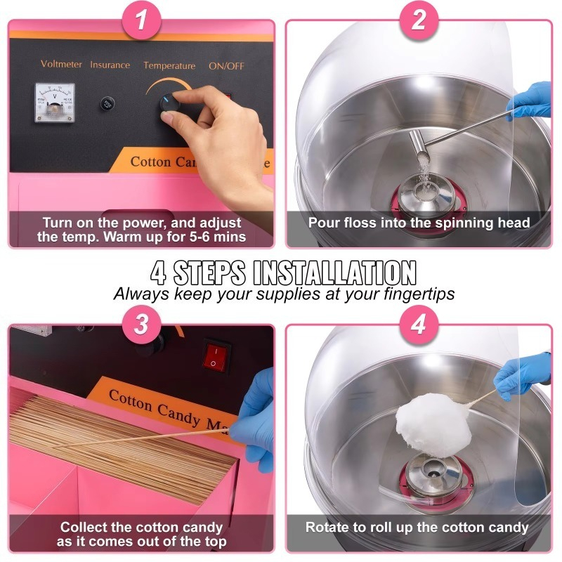 Mesin Pembuat Gula Kapas Komer - Candy Floss Machine ulasan dan harga