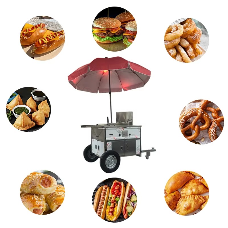 Gerobak Jajanan Mobile Ringkas - Hot Dog Vending Cart ulasan dan harga
