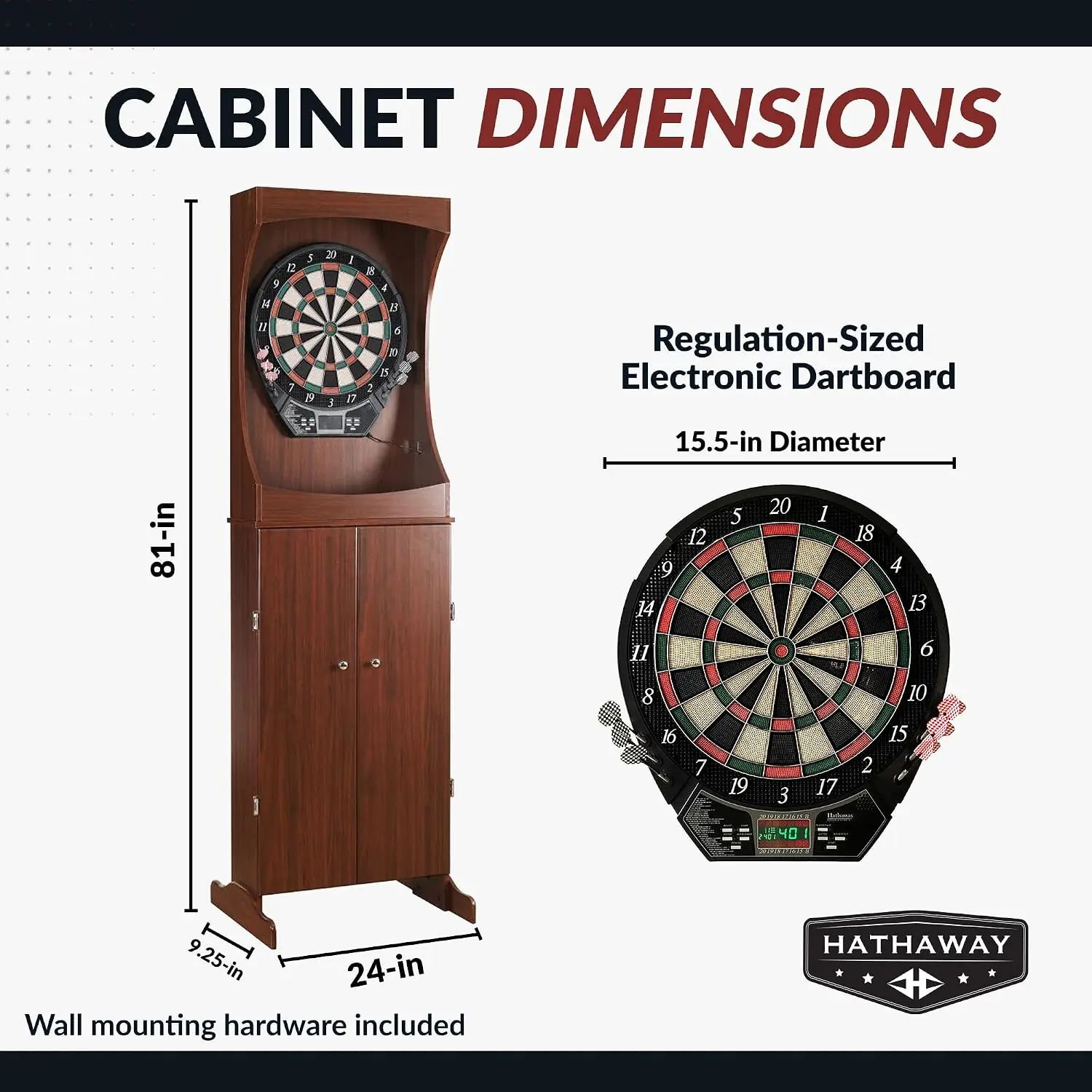 Set Kabinet Papan Dart Elektro - Electronic Dartboard Cabinet ulasan dan harga