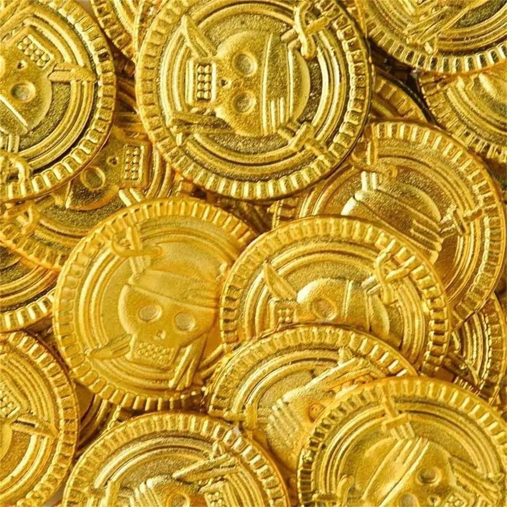Koin Emas Bajak Laut Plastik K - Arcade Game Coin ulasan dan harga