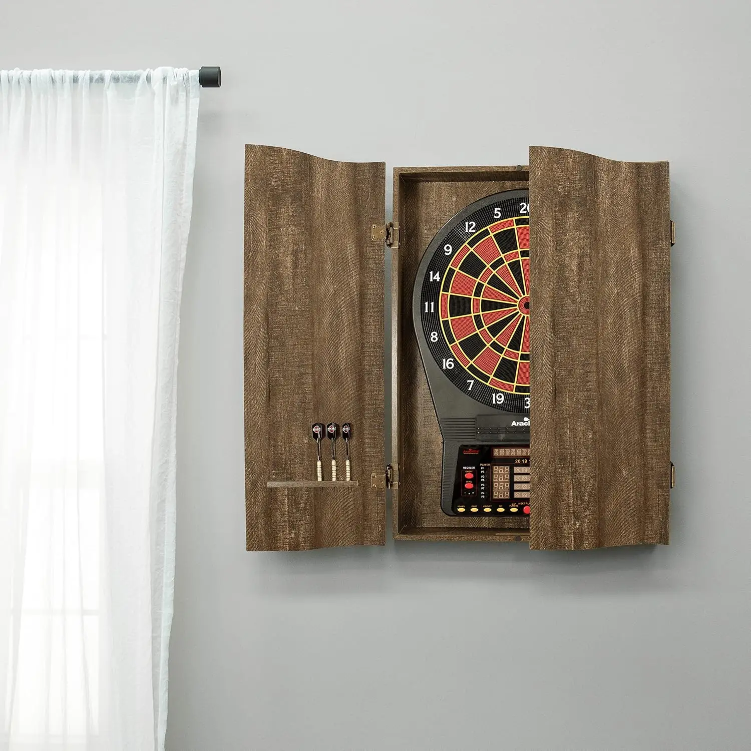 Kabinet Papan Dart BestsellerM - Electronic Dartboard Cabinet ulasan dan harga