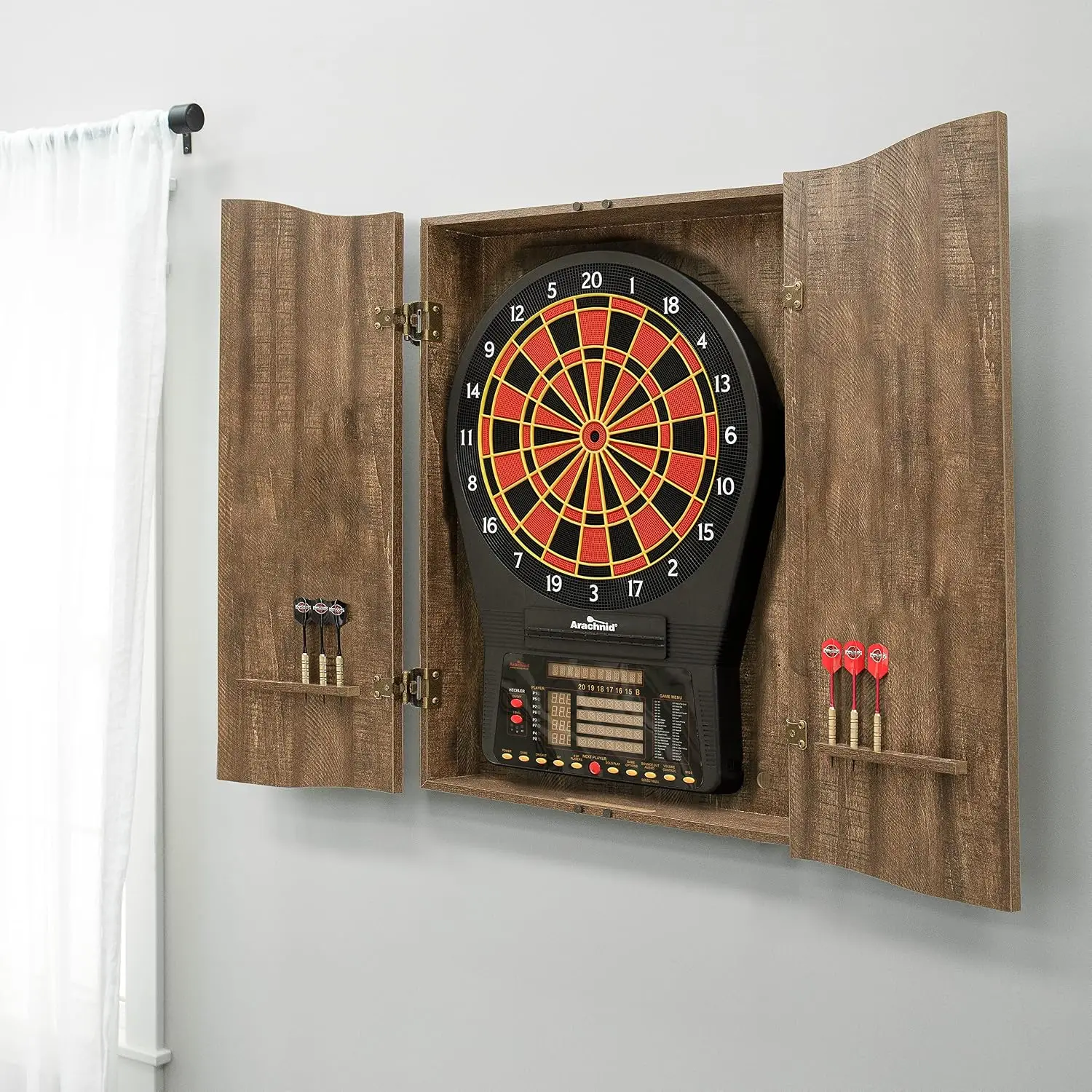 Kabinet Papan Dart BestsellerM - Electronic Dartboard Cabinet ulasan dan harga
