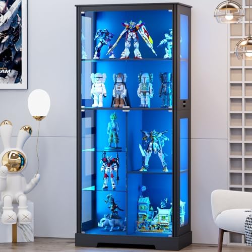 Lemari Pajangan 71'' dengan 5  - Glass Cabinet Display ulasan dan harga