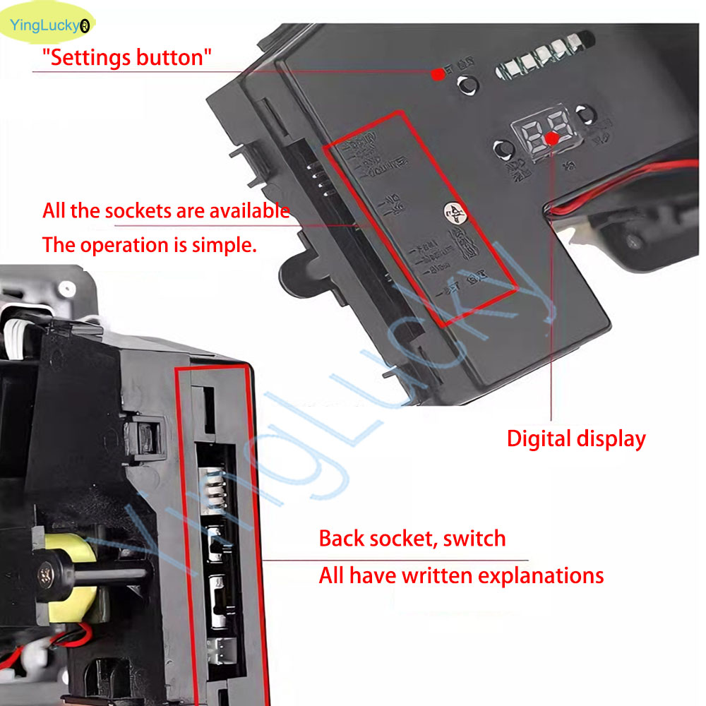 Penerima Koin Multi Warna LED, - Arcade Vending & Laundry Revenue ulasan dan harga
