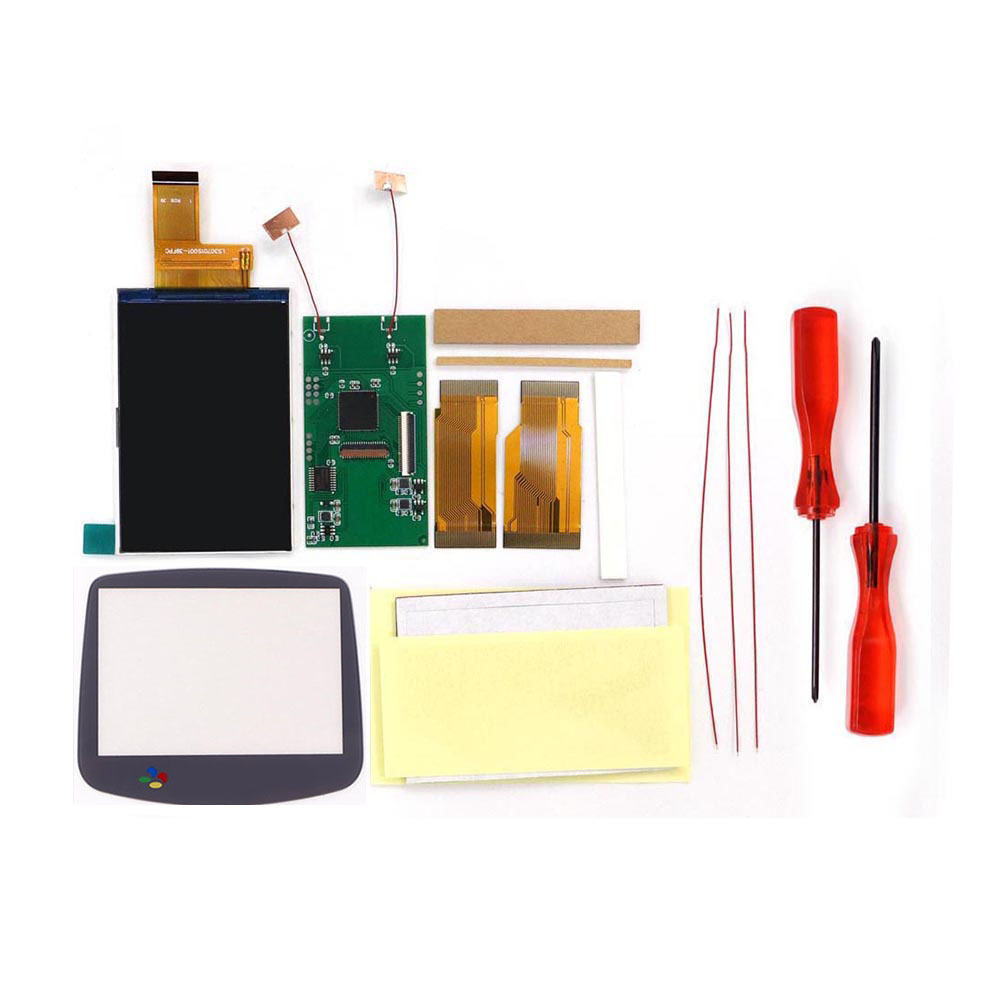 Kit LCD Backlight GBA V5 3.0 i - Lcd Screen Arcade ulasan dan harga