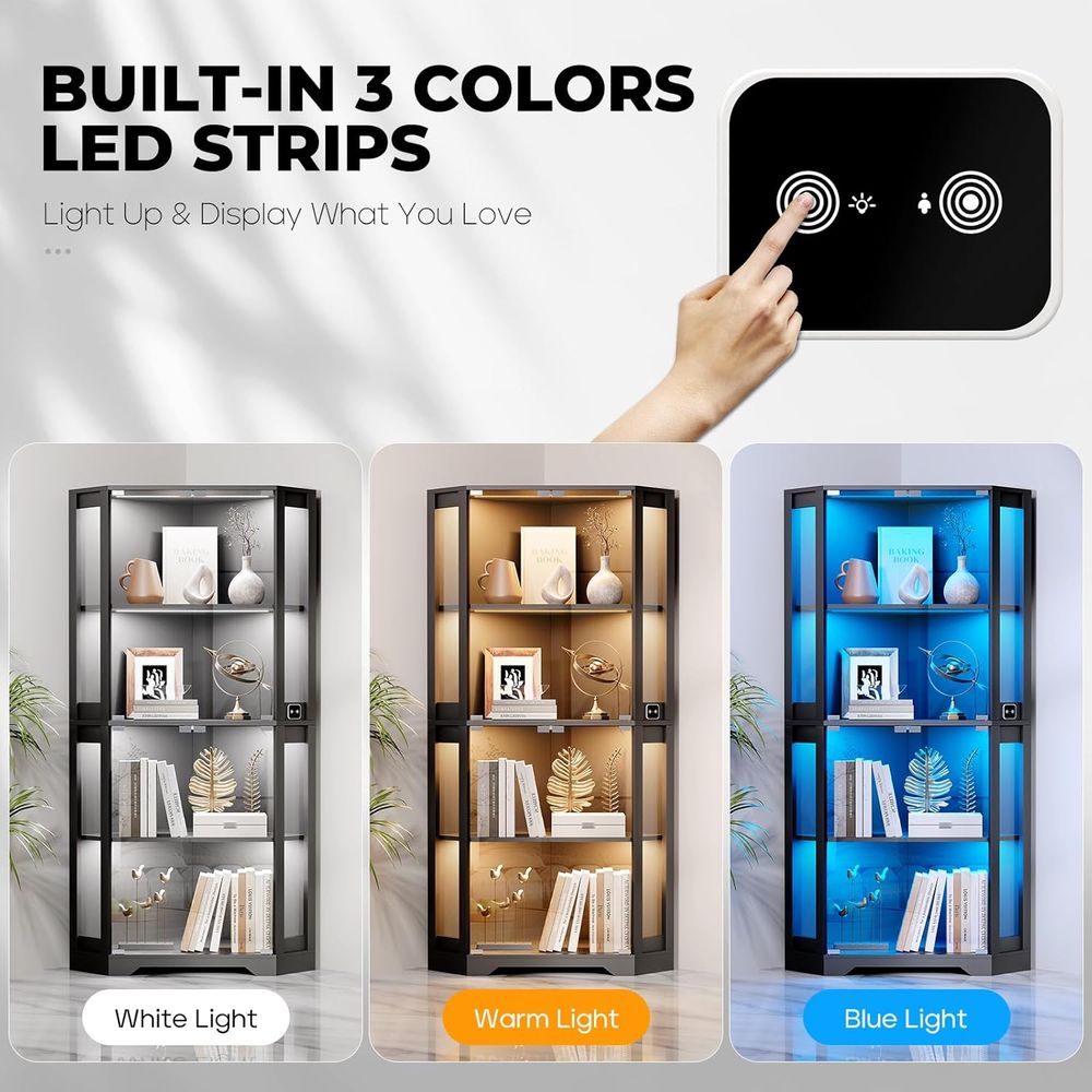 65 Lemari Pajangan Kaca Bercah - Glass Cabinet Display ulasan dan harga