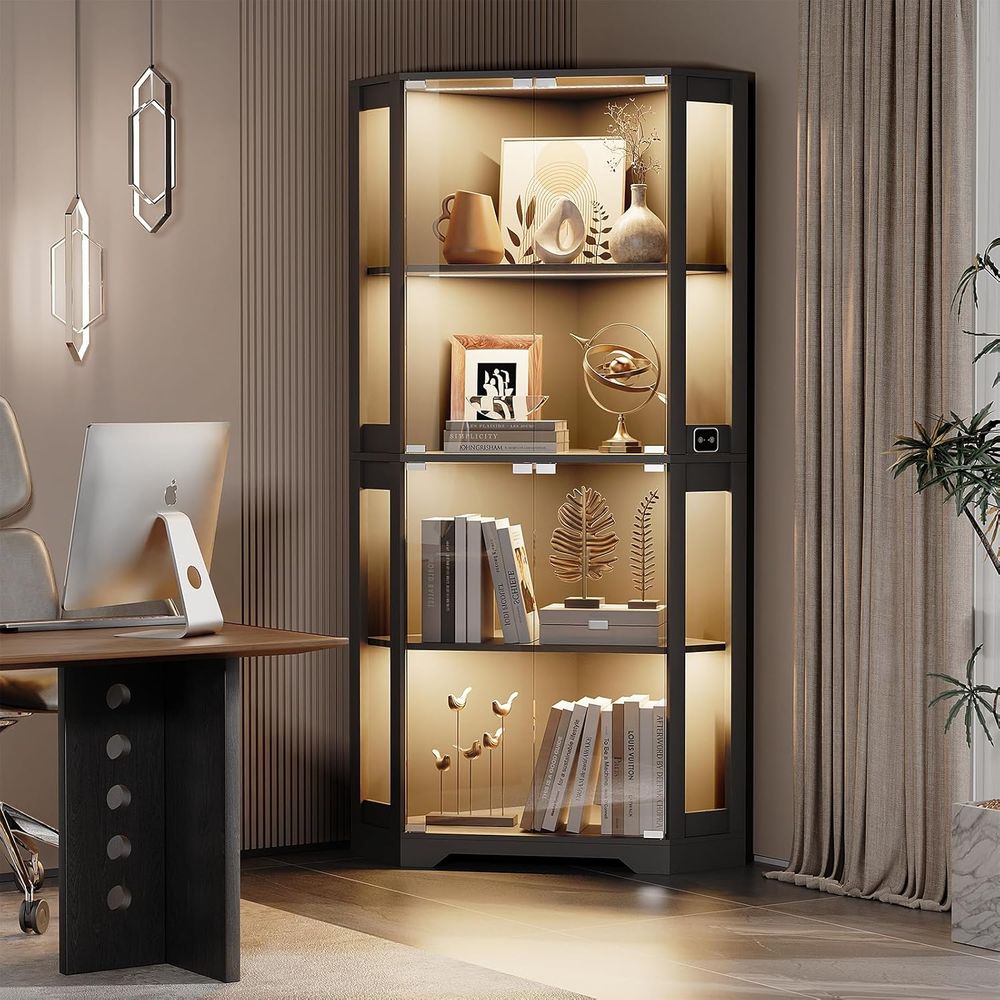65 Lemari Pajangan Kaca Bercah - Glass Cabinet Display ulasan dan harga