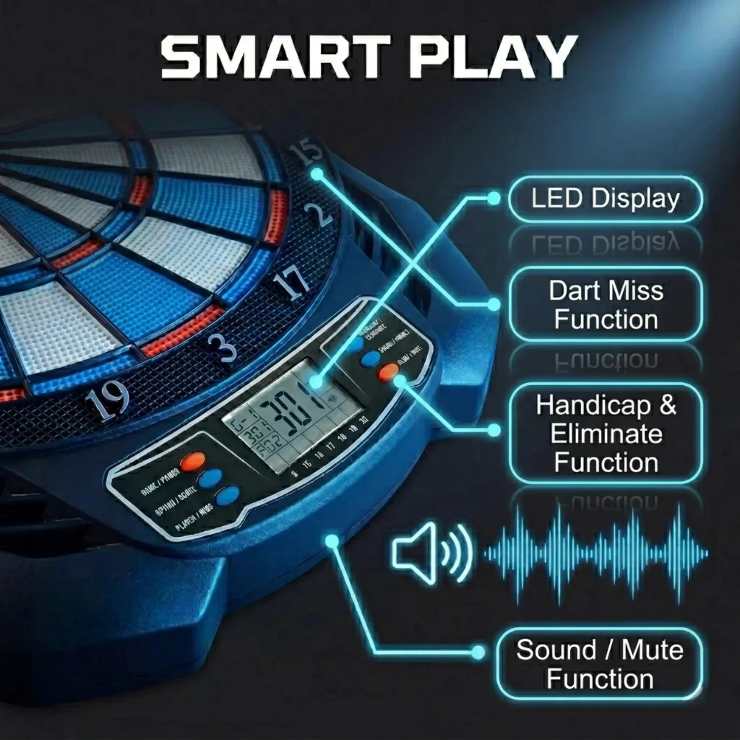 DartVibe Papan Dart Elektronik - Electronic Dartboard Cabinet ulasan dan harga