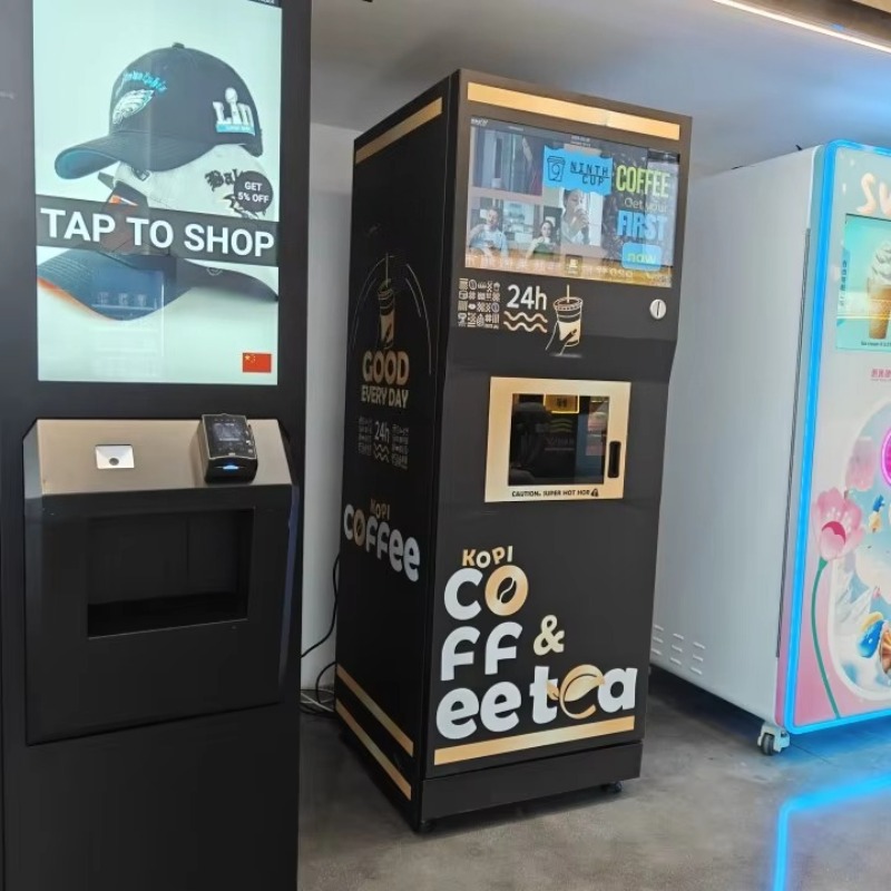 Mesin Penjual Kopi Otomatis Pe - Vending Machine Qr Code ulasan dan harga
