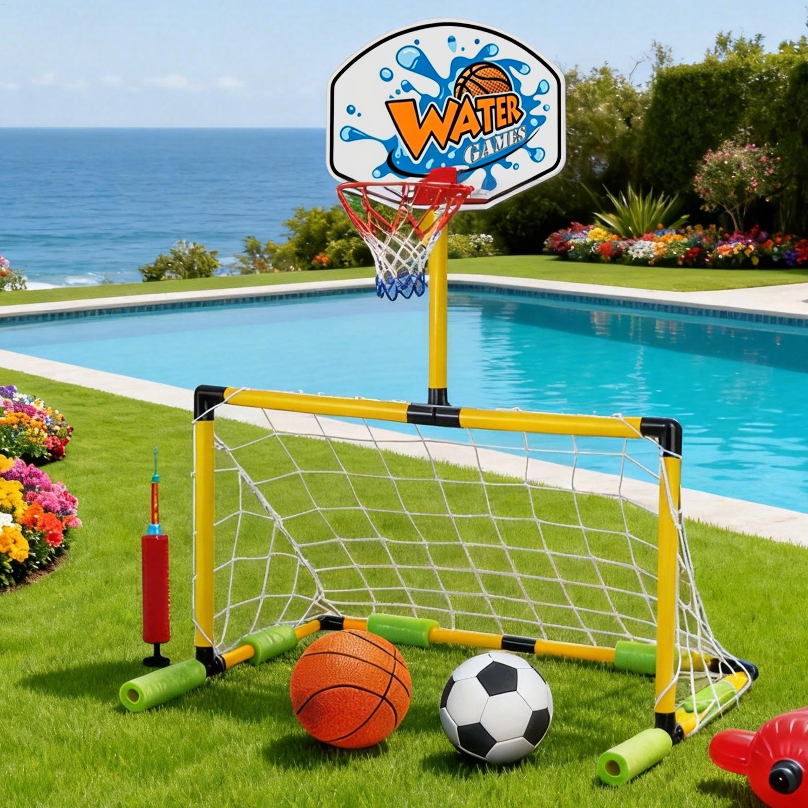 Ring Basket Kolam Renang 2-in- - Basketball Arcade Game ulasan dan harga