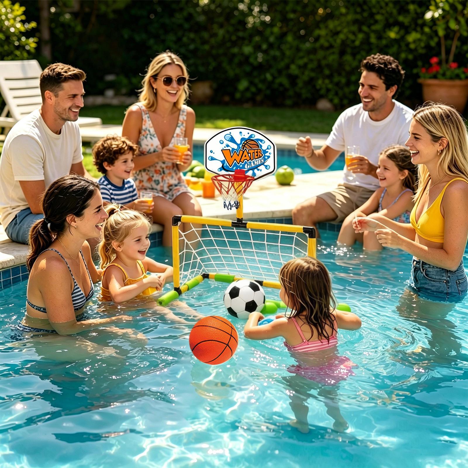 Ring Basket Kolam Renang 2-in- - Basketball Arcade Game ulasan dan harga