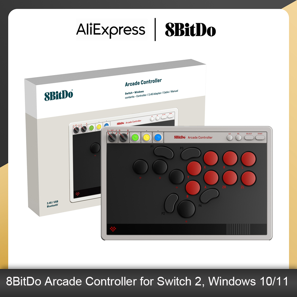 8BitDo All-Button Arcade Contr - Arcade Button Pcb ulasan dan harga