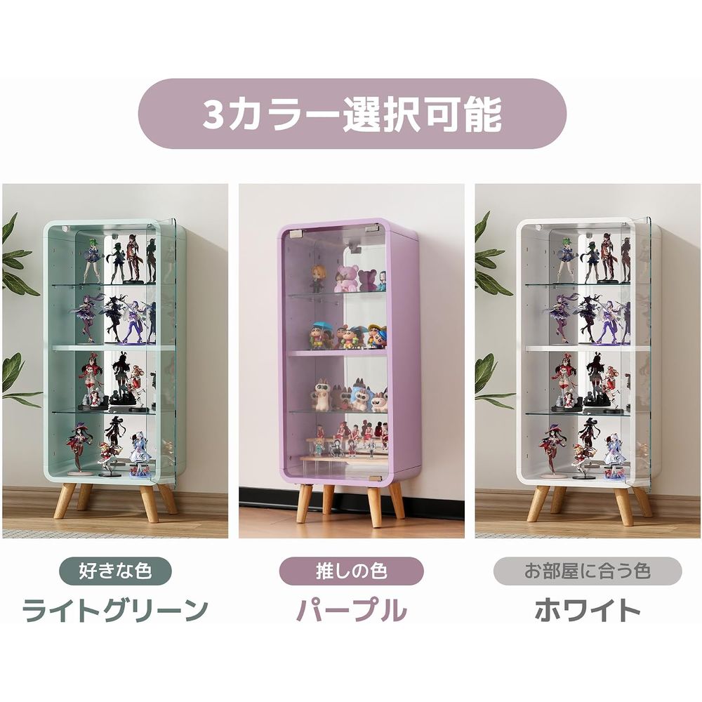 Lemari Pajangan Kaca 4 Tingkat - Glass Cabinet Display ulasan dan harga