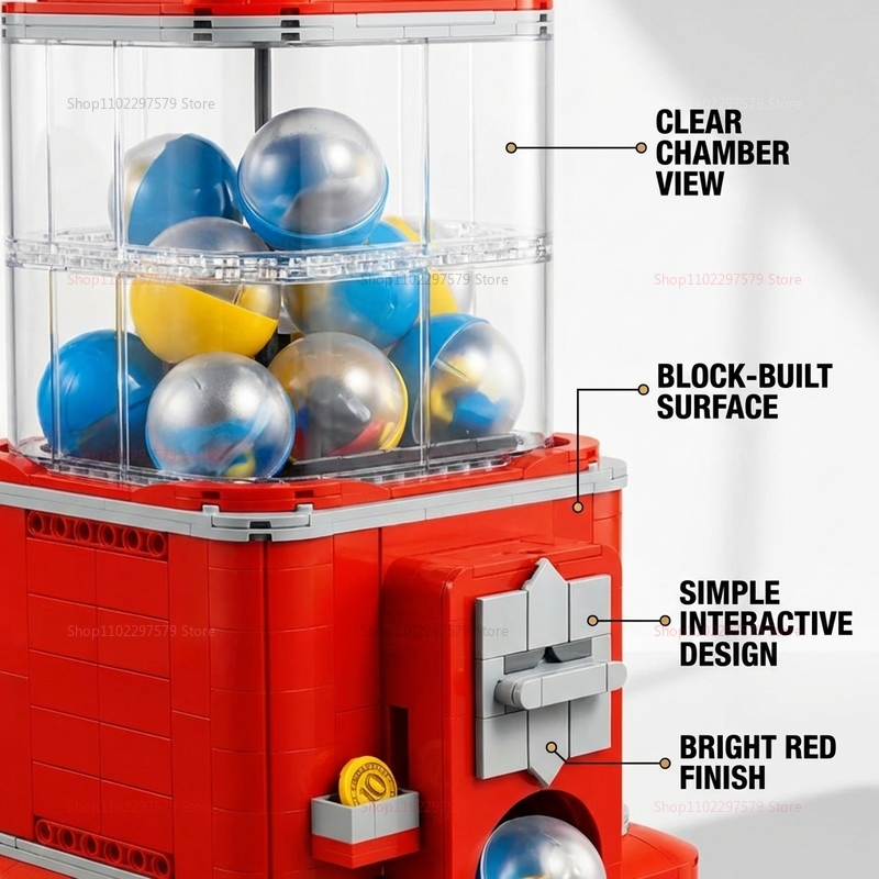 1343 PCS Set Blok Bangunan Mes - Arcade Vending Machine ulasan dan harga
