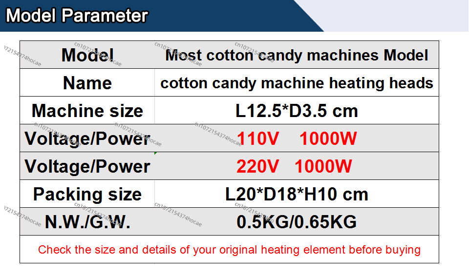 Kepala Pemanas untuk Mesin Pem - Candy Floss Machine ulasan dan harga