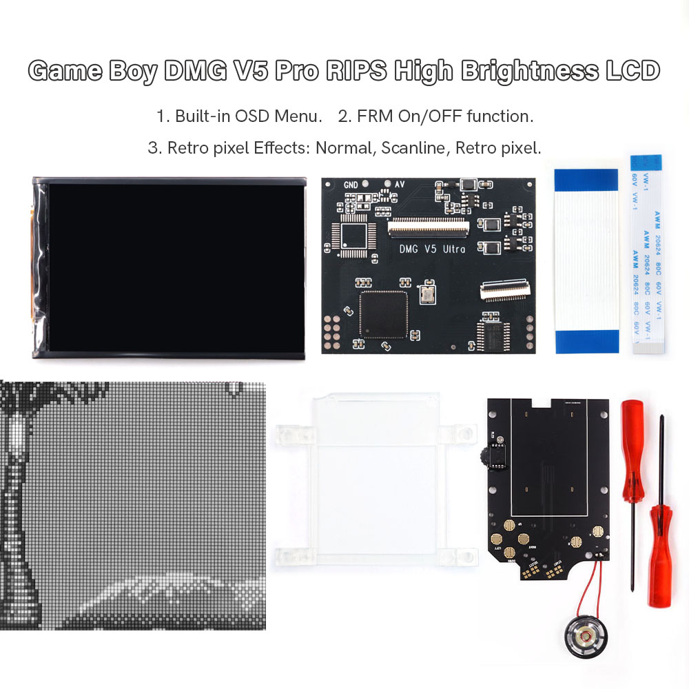 HISPEEDIDO Untuk GB Dmg V5 Pro - Lcd Screen Arcade ulasan dan harga