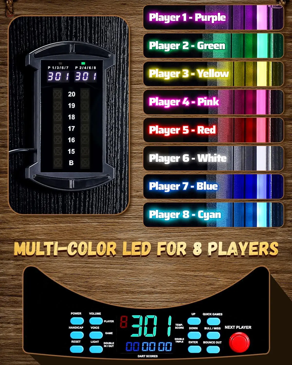 Papan Dart Elektronik, Kabinet - Electronic Dartboard Cabinet ulasan dan harga