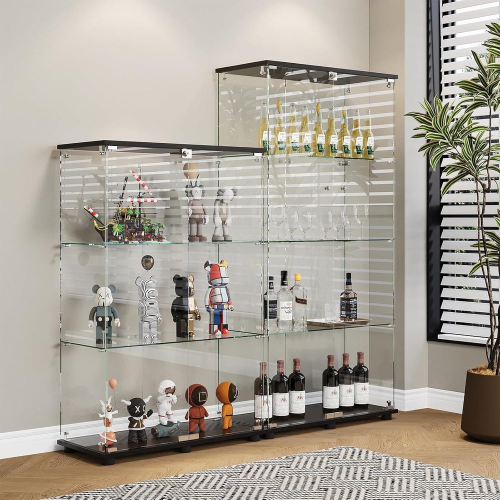 Lemari Pajangan Kaca dengan 3  - Glass Cabinet Display ulasan dan harga
