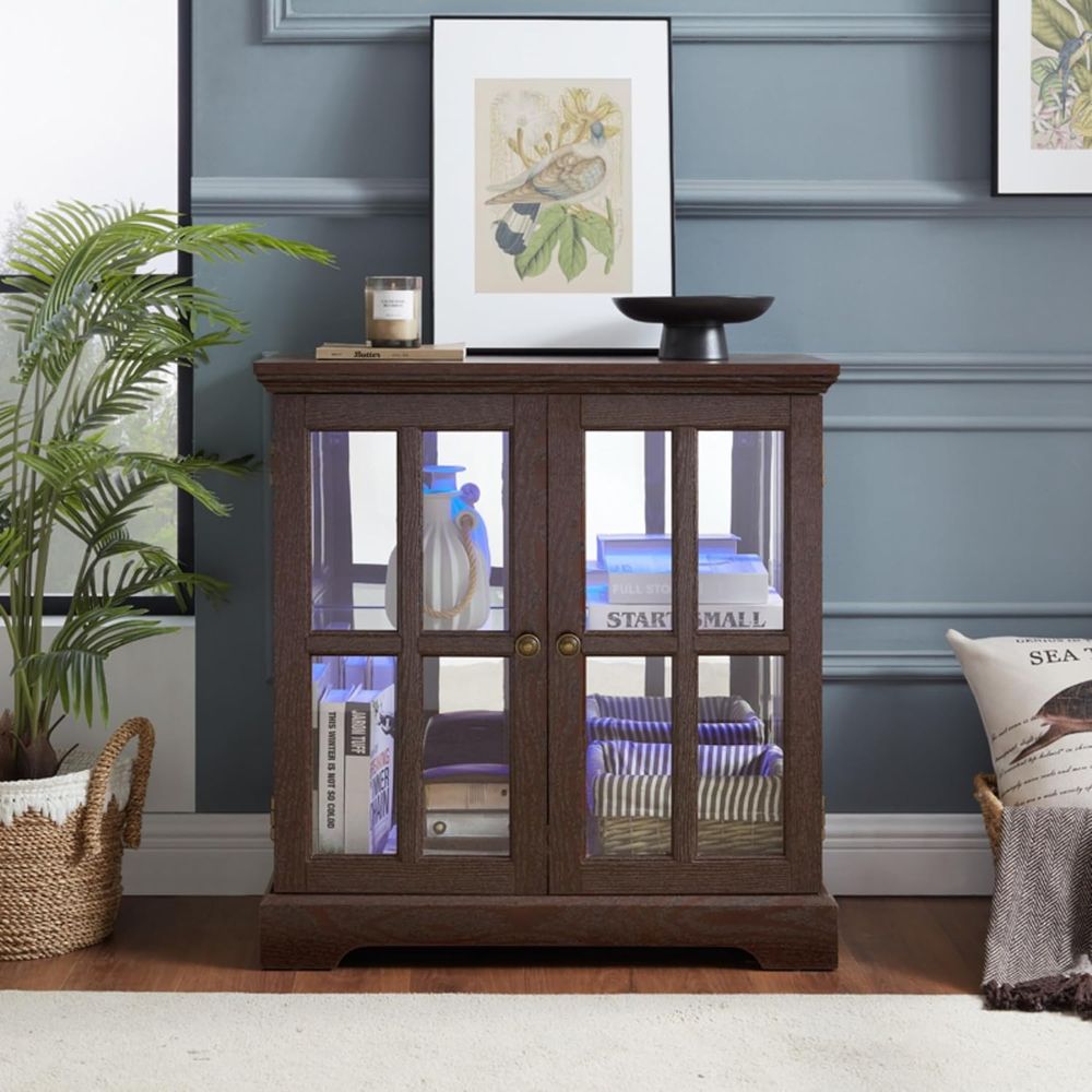 32 Lemari Pajangan LED Tinggi  - Glass Cabinet Display ulasan dan harga