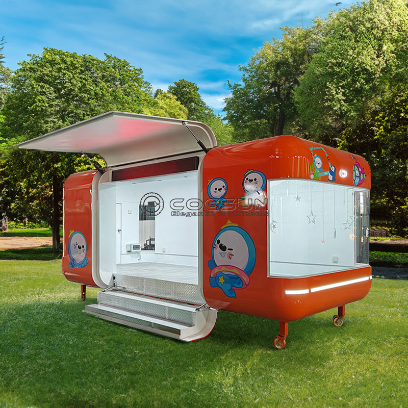 Trailer Makanan Bergerak Jalan - Hot Dog Vending Cart ulasan dan harga
