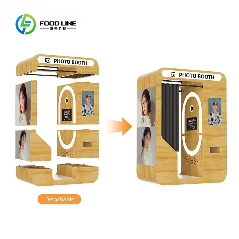 Mesin Foto Booth Portabel Kayu - Photo Booth Machine ulasan dan harga