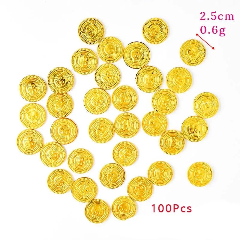 50 Buah Koin Emas Bajak Laut P - Arcade Game Coin ulasan dan harga