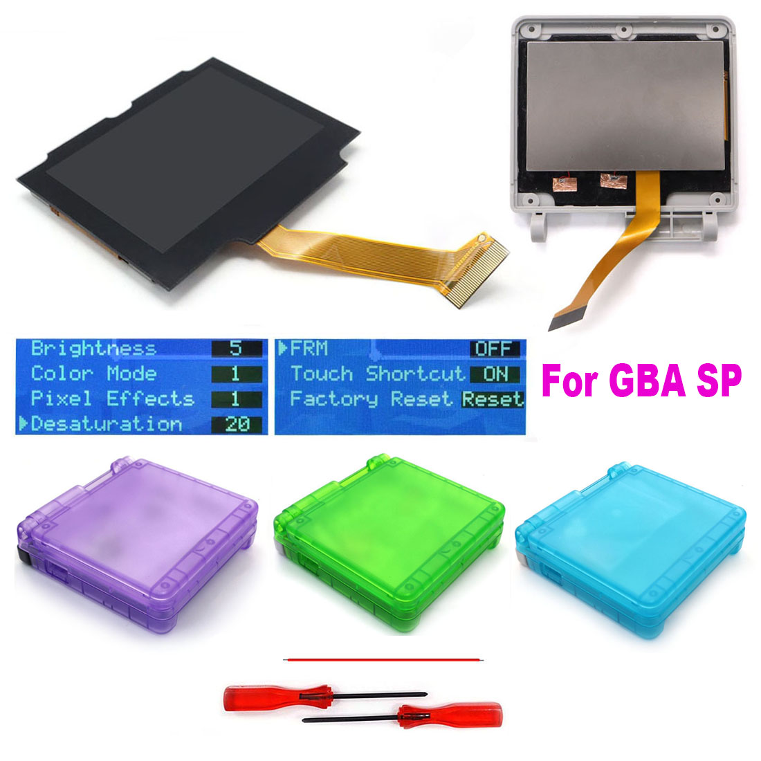 HISPEEDIDO Untuk GBA SP Layar  - Lcd Screen Arcade ulasan dan harga