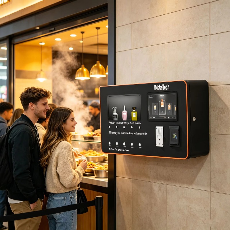 Mesin Penjual Parfum Otomatis  - Vending Machine Qr Code ulasan dan harga