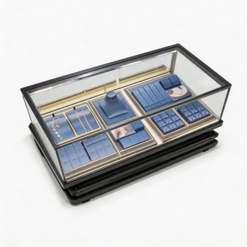Lemari pajang perhiasan kelas  - Glass Cabinet Display ulasan dan harga