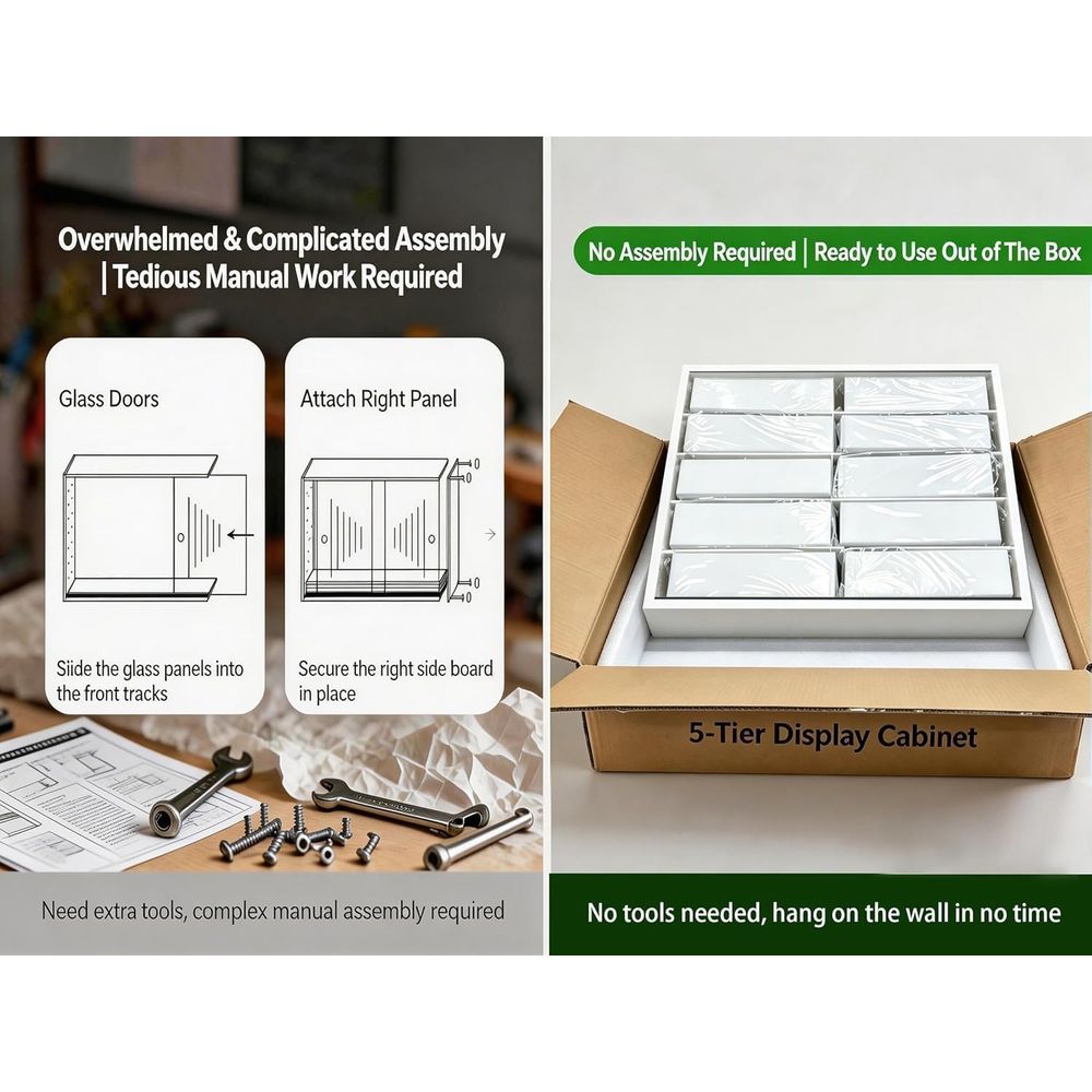 Rak Gelas Minuman 5 Tingkat ya - Glass Cabinet Display ulasan dan harga