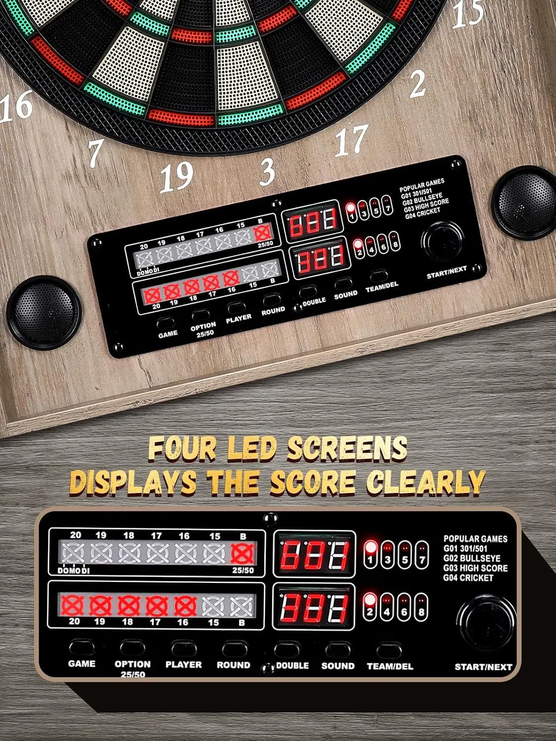 Papan Dart Elektronik, Kabinet - Electronic Dartboard Cabinet ulasan dan harga